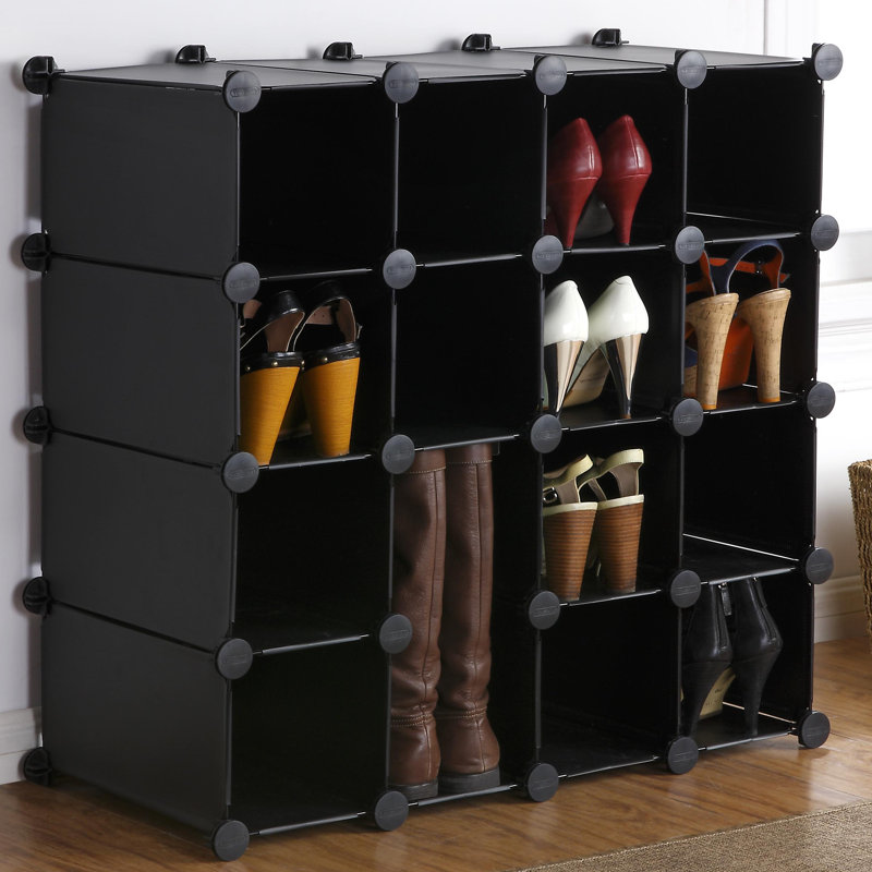 VonHaus Interlocking 16 Pair Shoe Rack & Reviews Wayfair